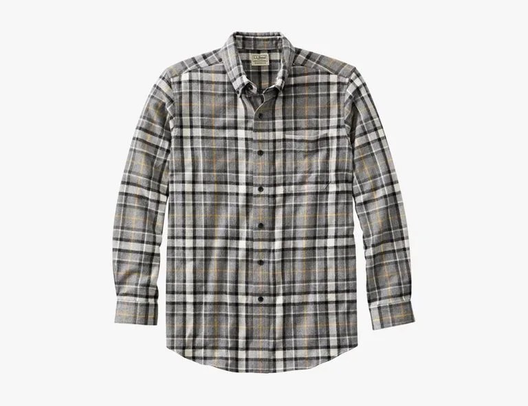 Men's Scotch Plaid Flannel Shirt, Traditional Fit [Item : Regular]
