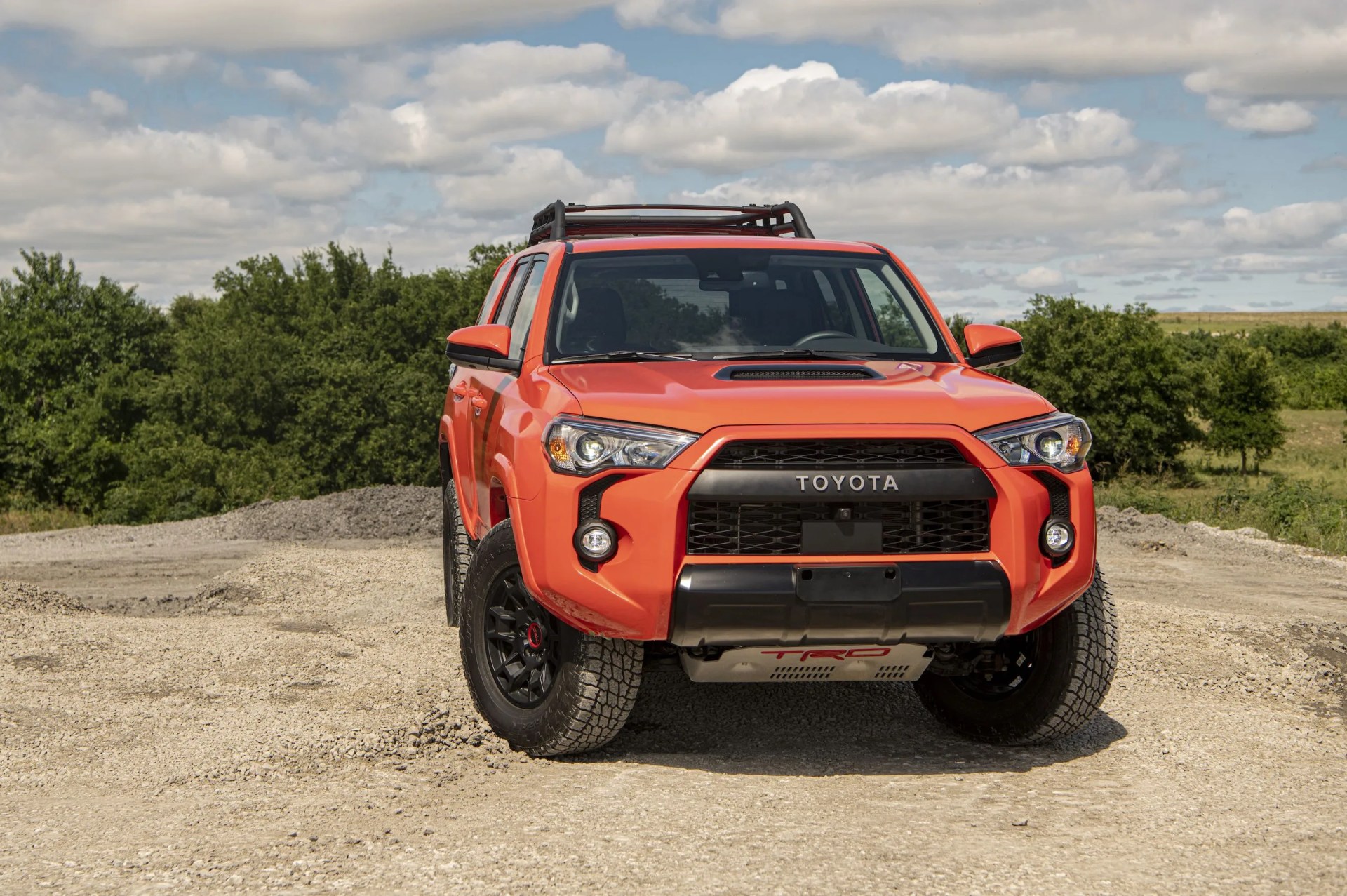toyota 4runner parked on dirt
