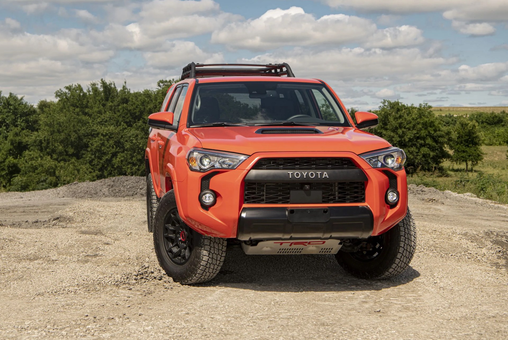 toyota 4runner parked on dirt