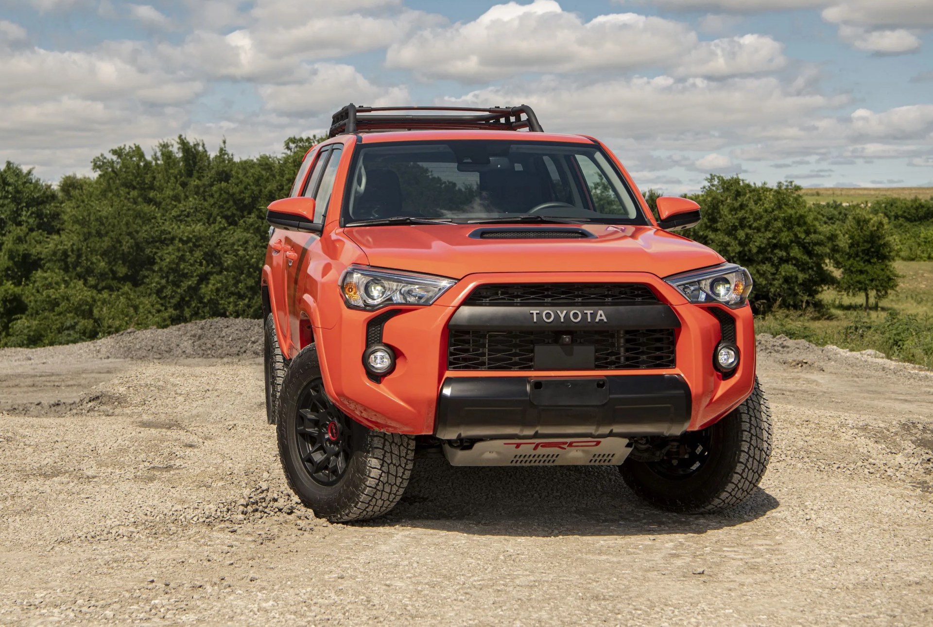 toyota 4runner parked on dirt