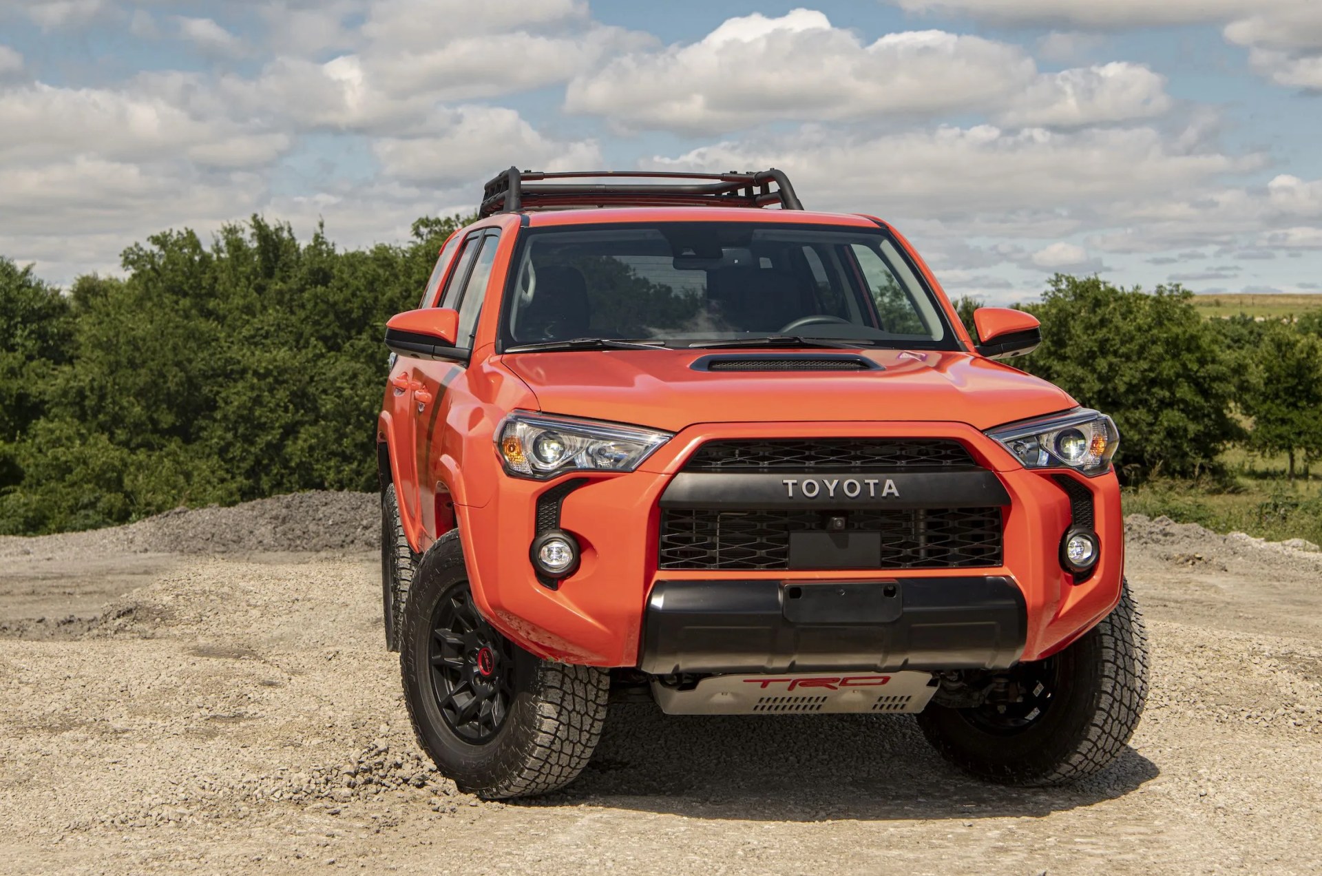 toyota 4runner parked on dirt