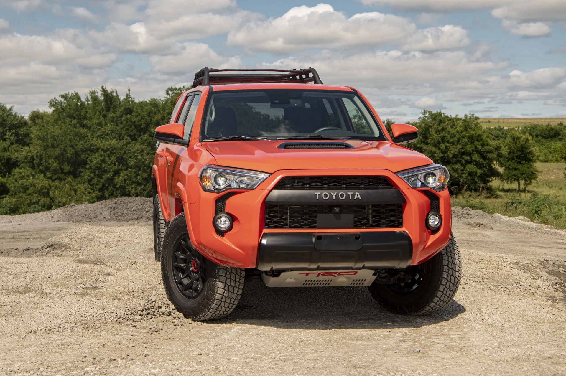 toyota 4runner parked on dirt