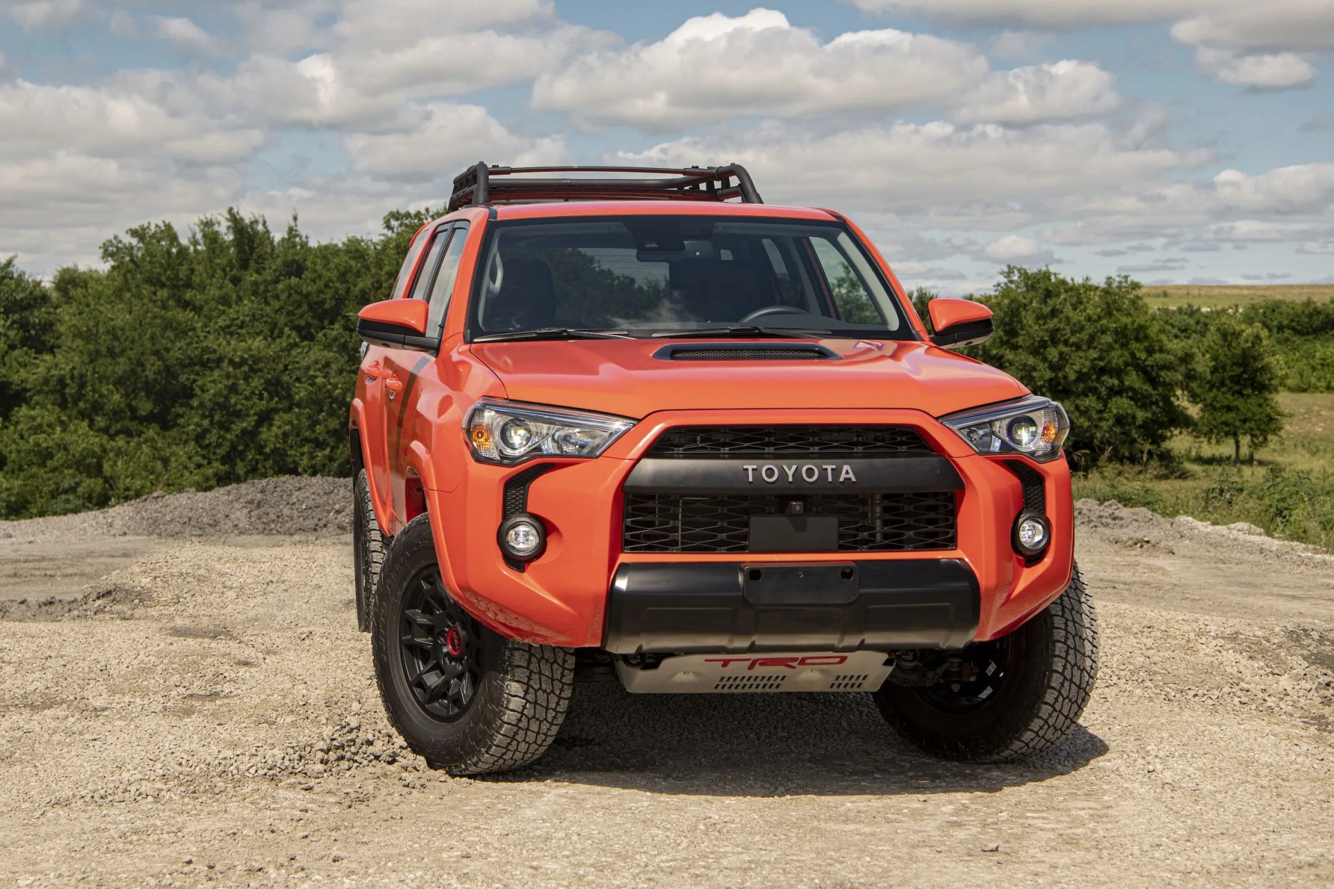 toyota 4runner parked on dirt