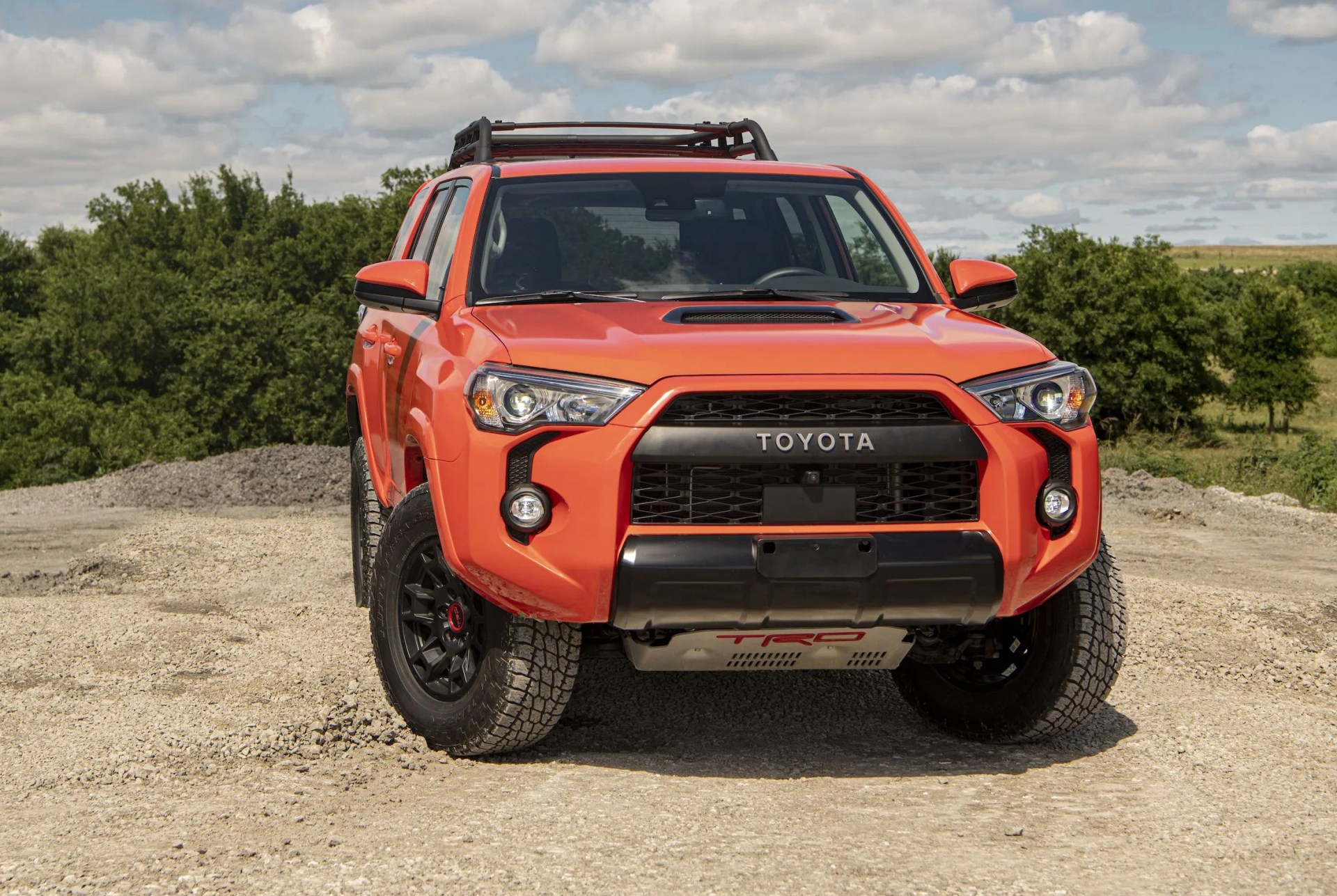 toyota 4runner parked on dirt