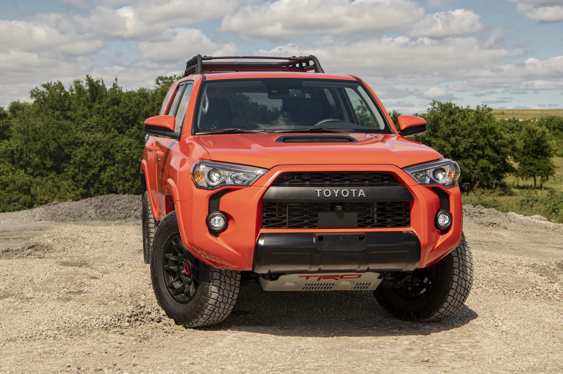 toyota 4runner parked on dirt