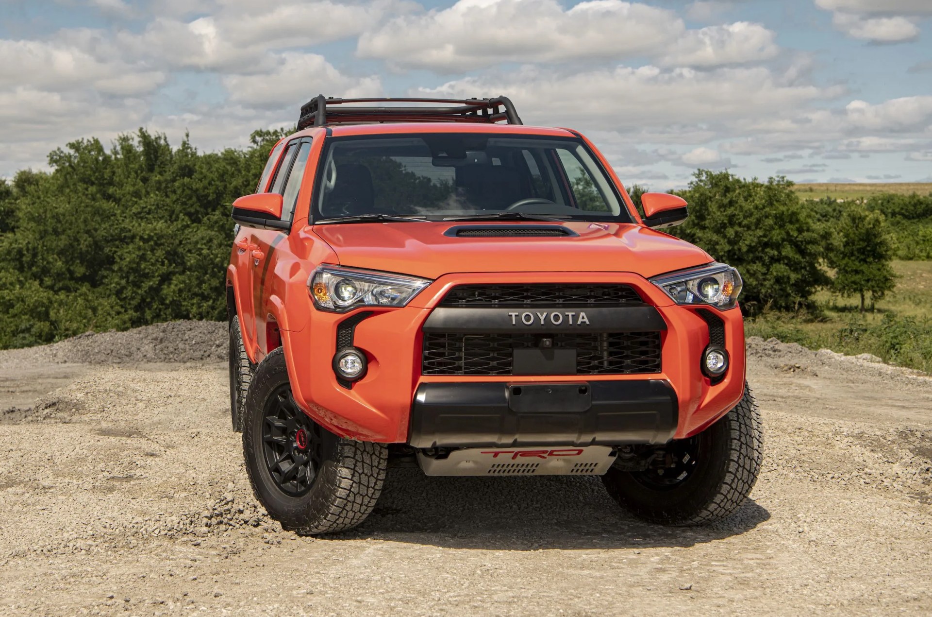 toyota 4runner parked on dirt