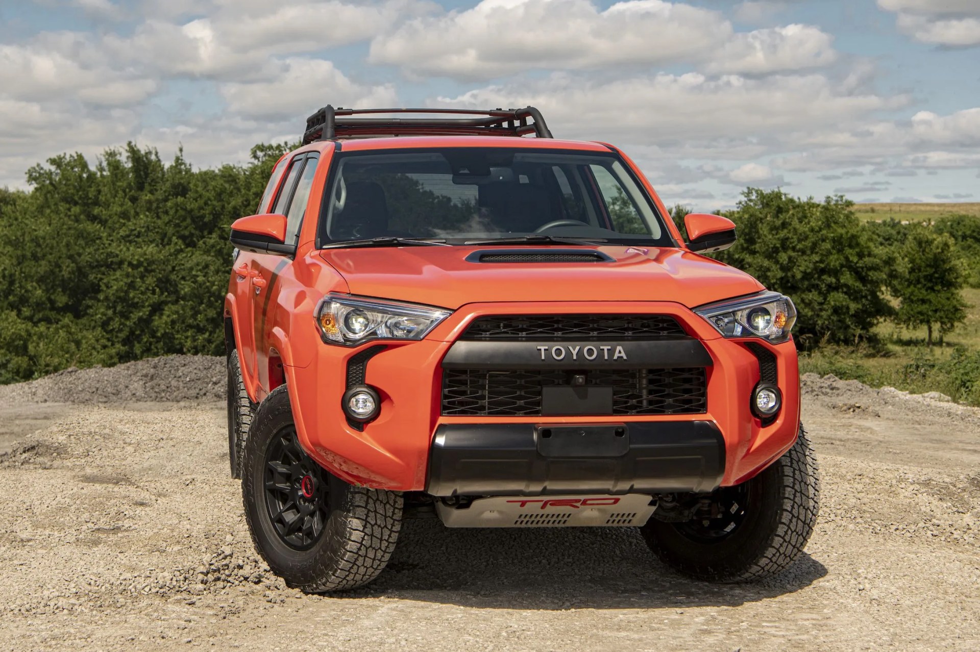 toyota 4runner parked on dirt