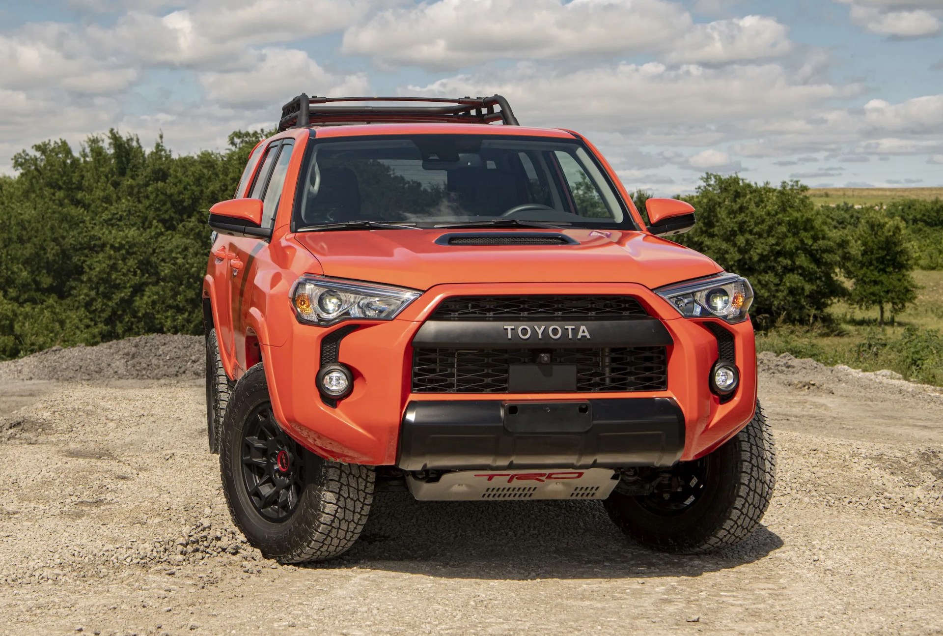 toyota 4runner parked on dirt