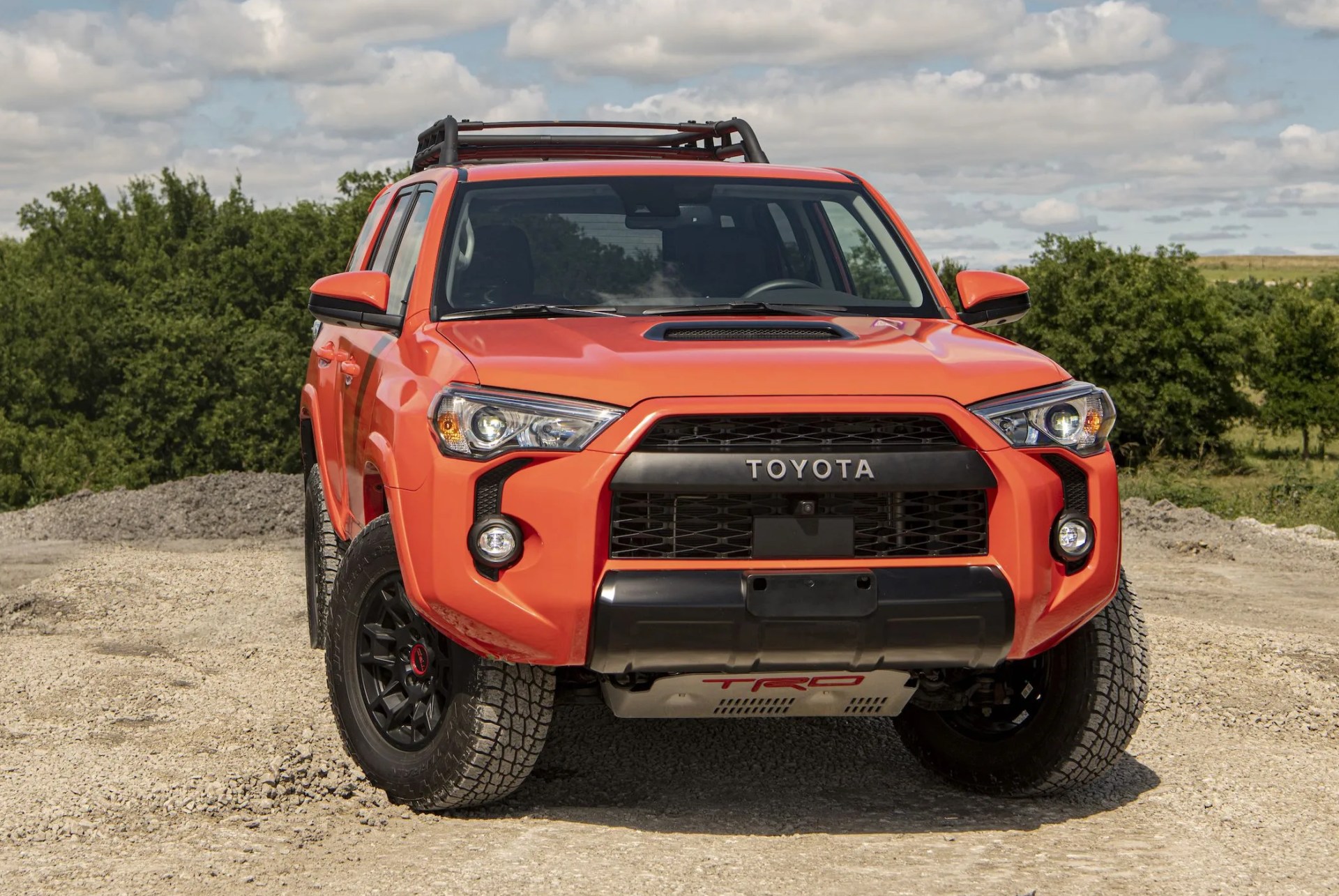 toyota 4runner parked on dirt