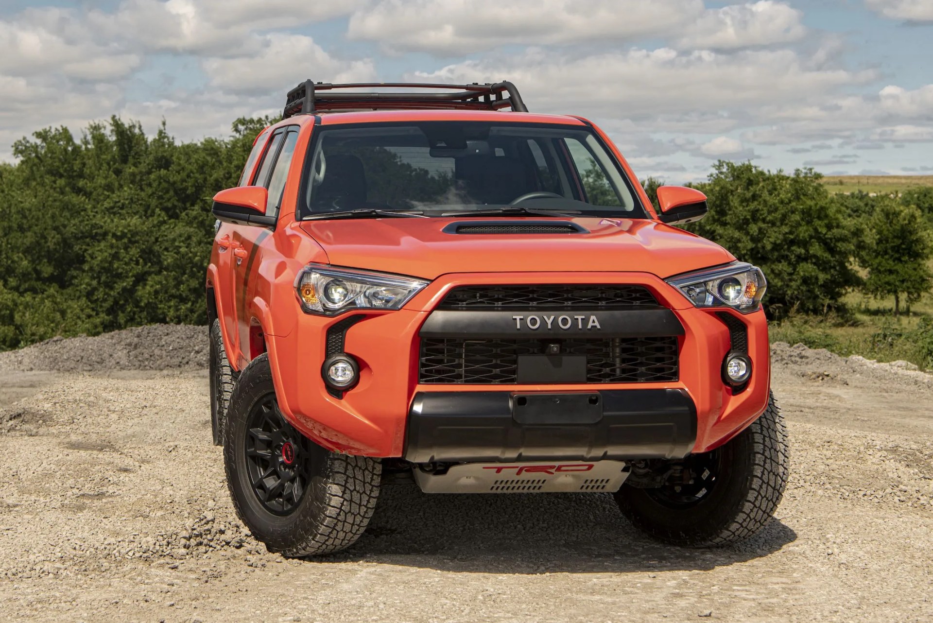 toyota 4runner parked on dirt