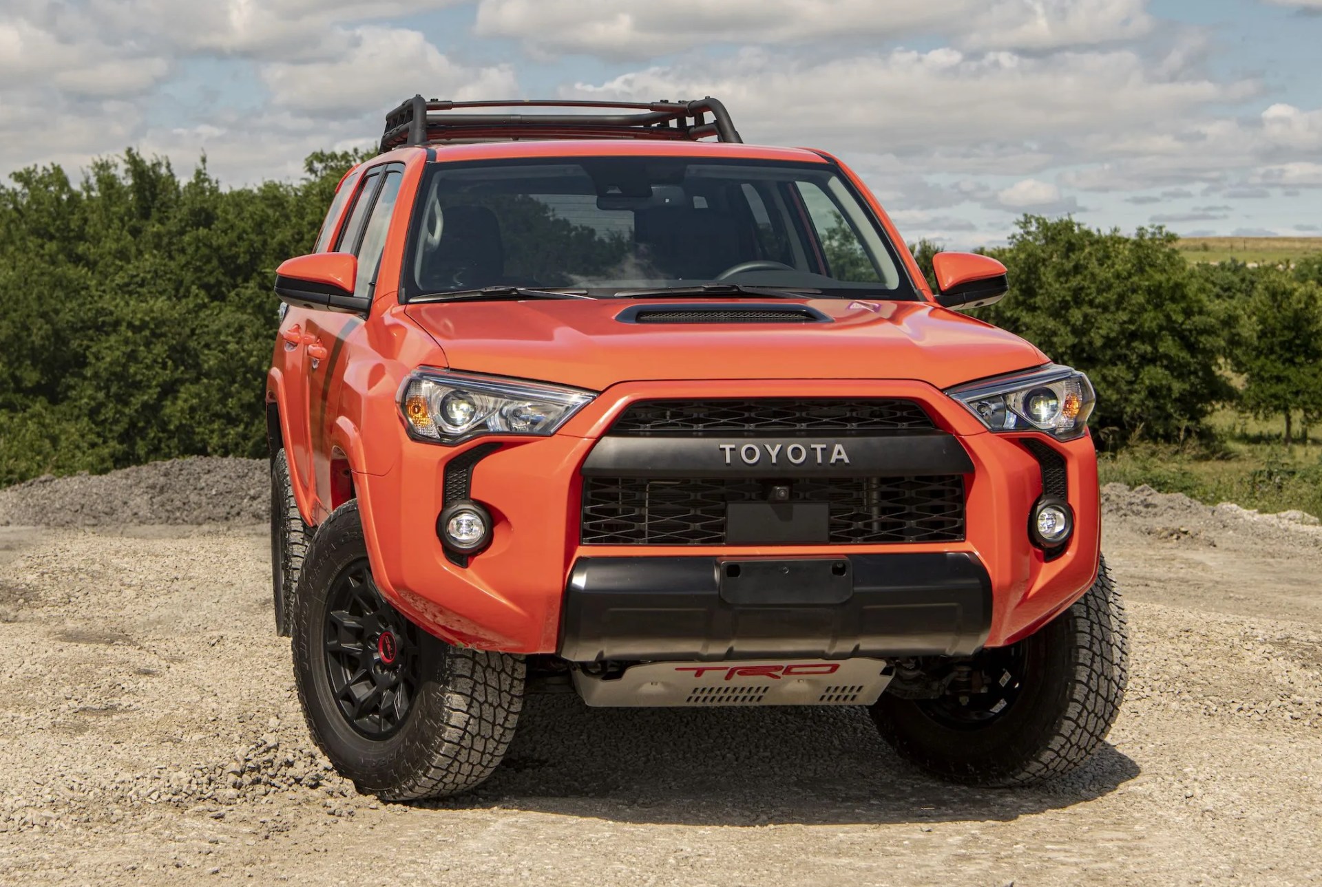 toyota 4runner parked on dirt