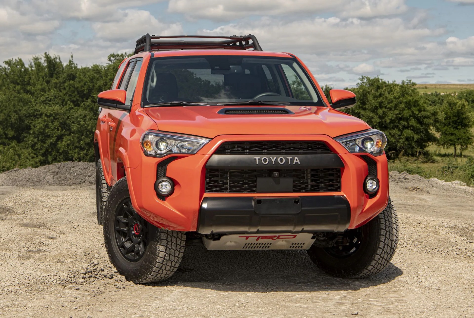 toyota 4runner parked on dirt