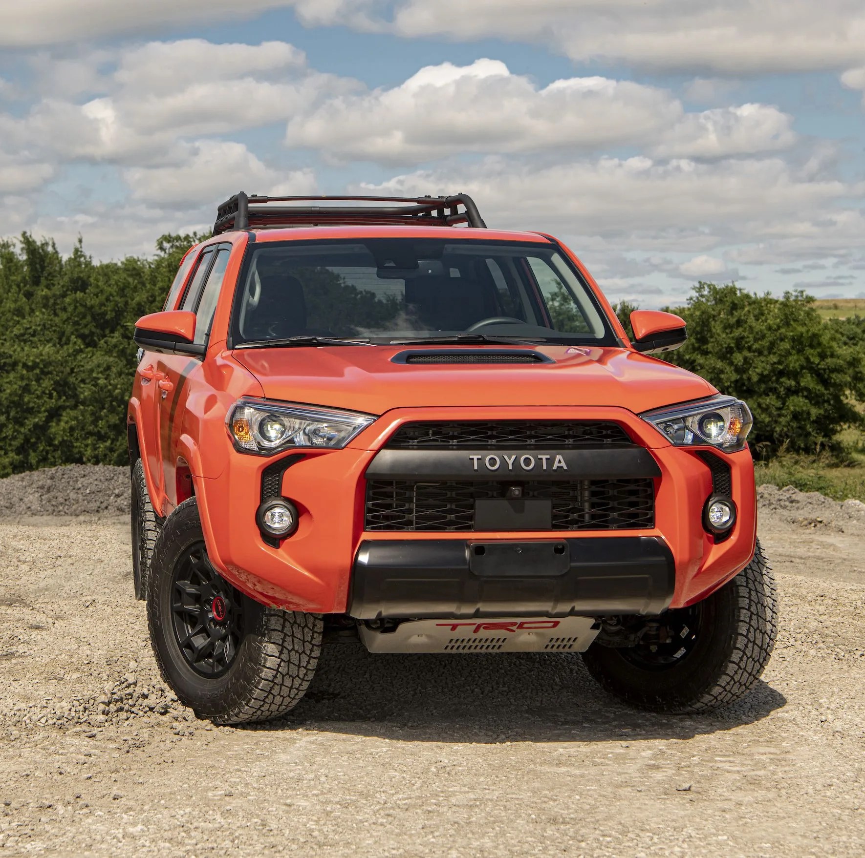 toyota 4runner parked on dirt