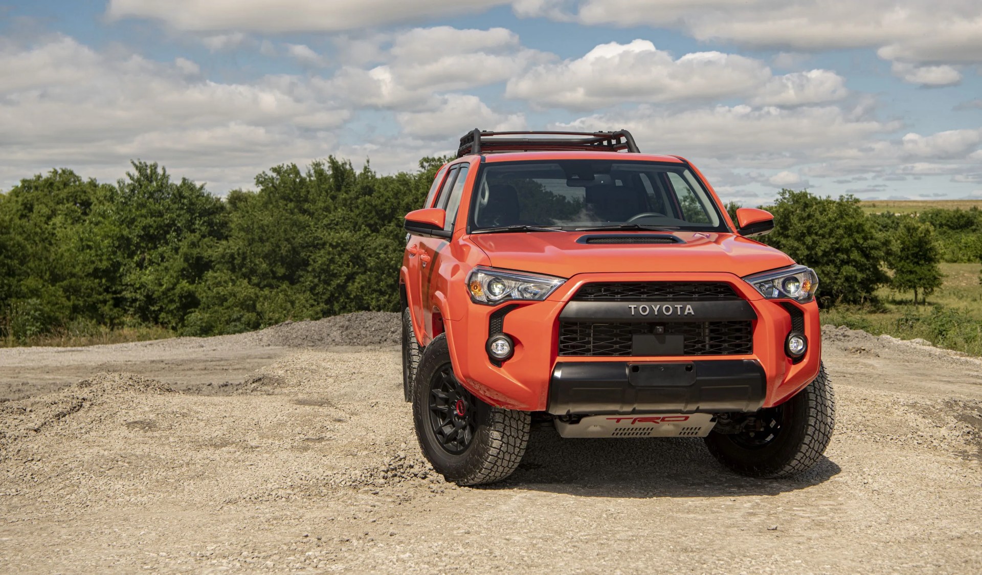 toyota 4runner parked on dirt