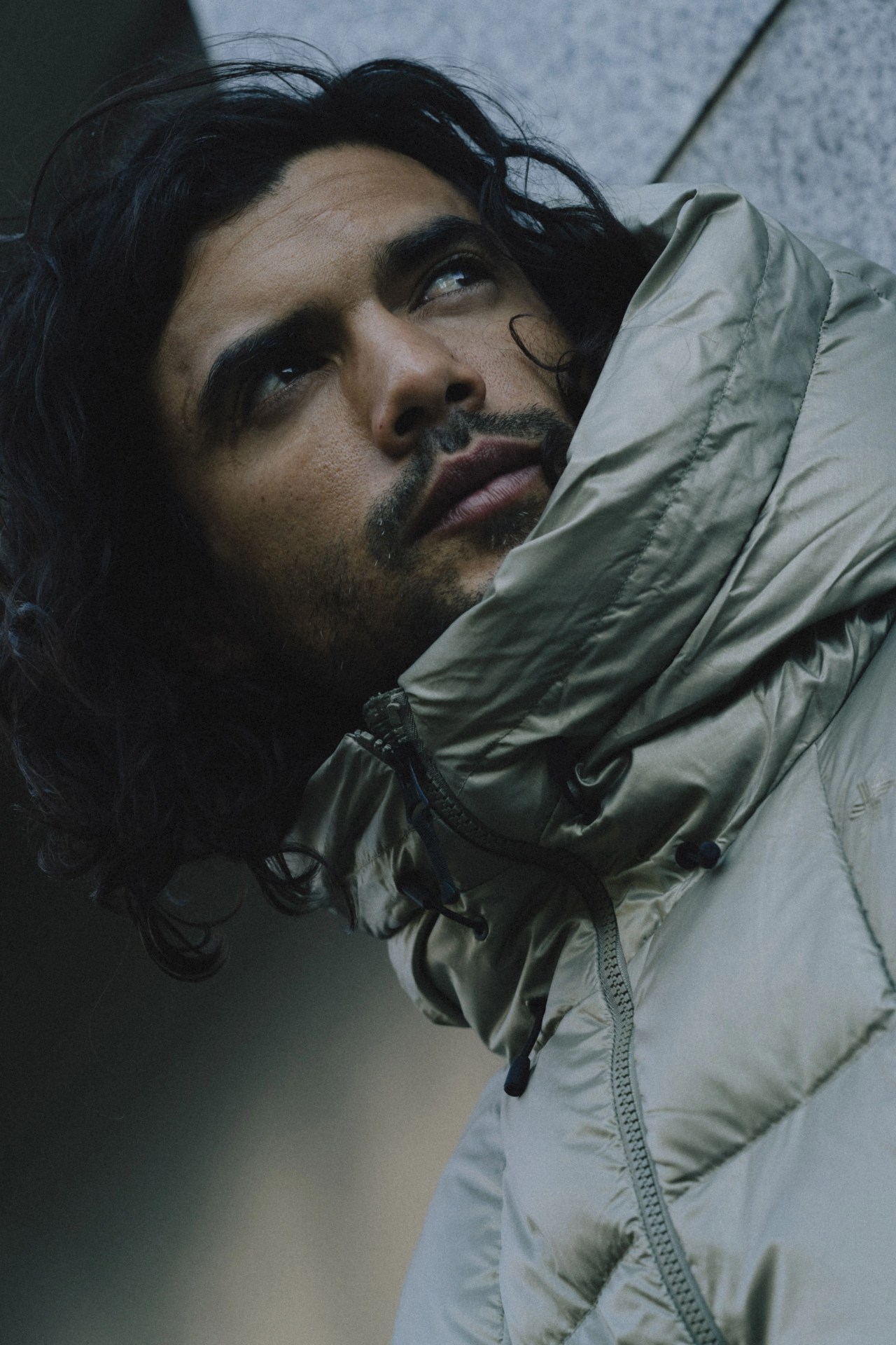 angel rodriguez wearing a goldwin parka