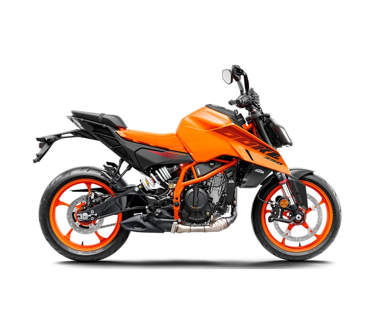 orange and black motorcycle