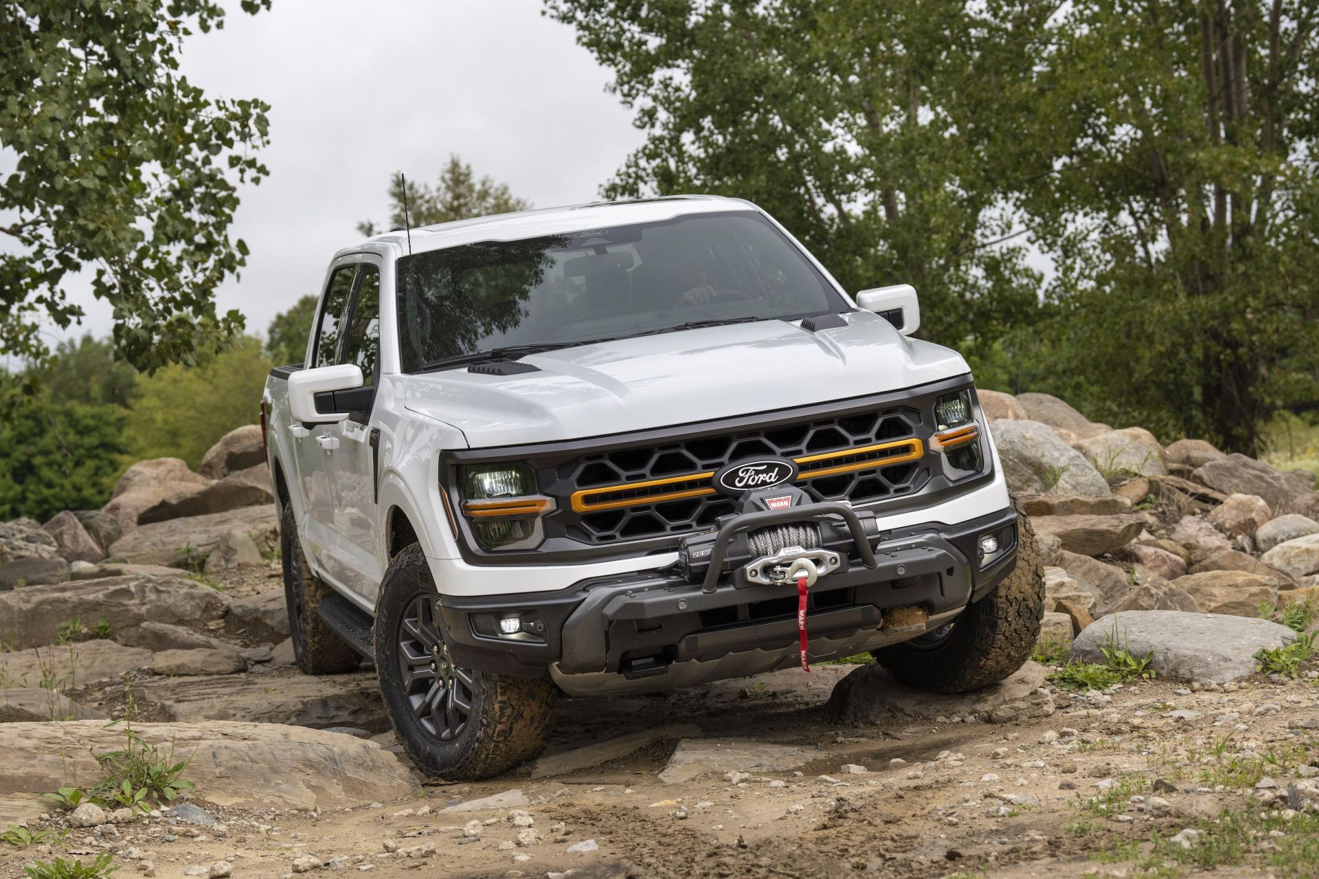 ford f150 tremor perched on rocks