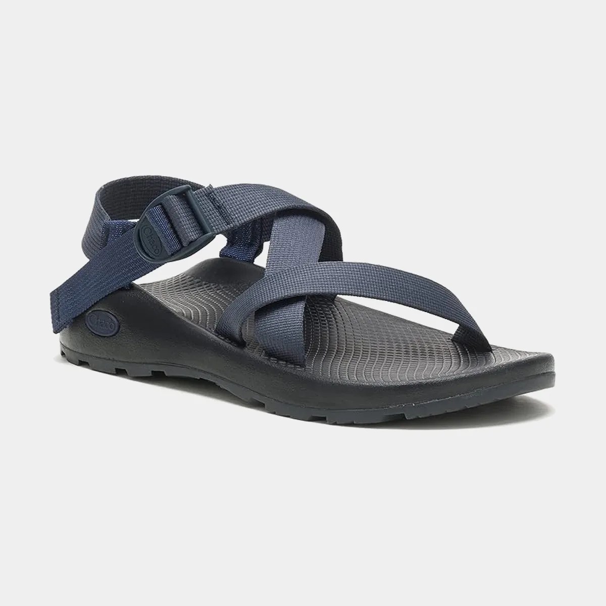 Chaco Z/1 classic adventure sandal in navy blue on grey background