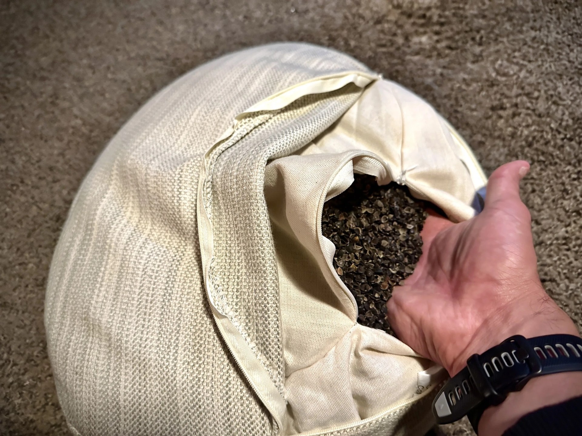 avocado organic meditation pillow