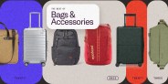 bags with a graphic that says the best of bags and accessories