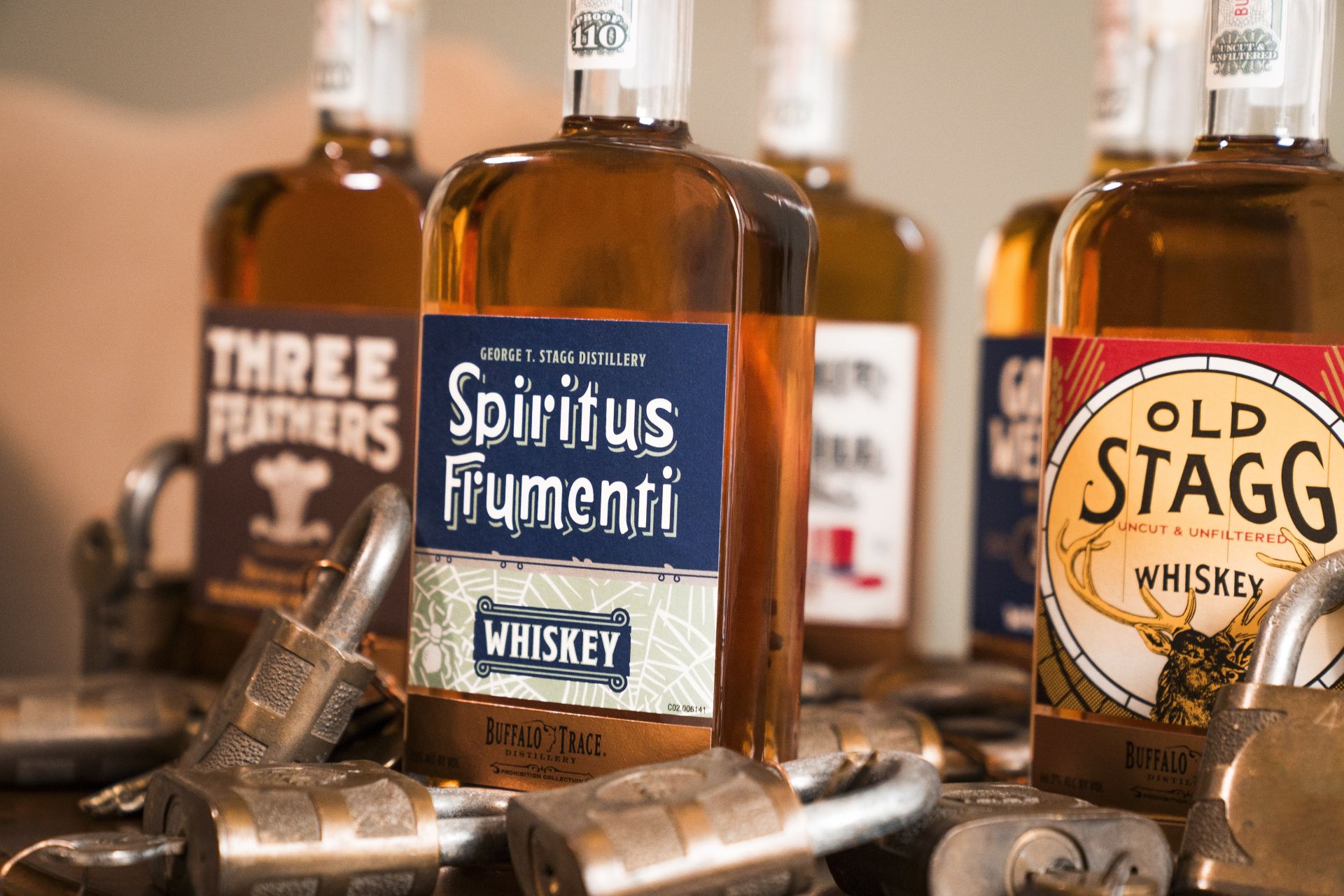 spiritus frumenti whiskey bottle
