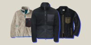 collage of three fleece jackets