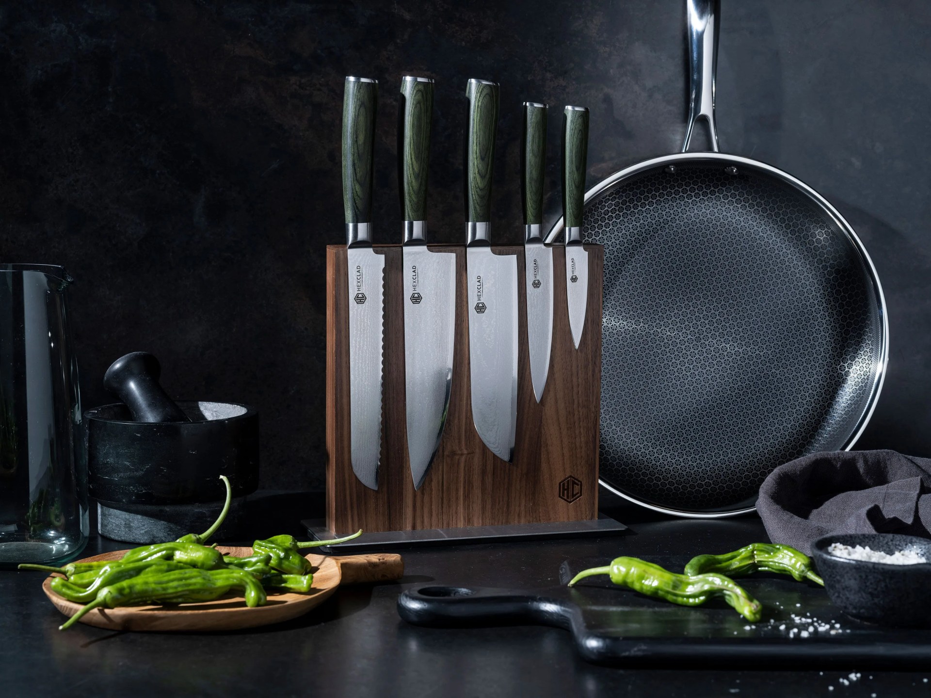 hex clad pans