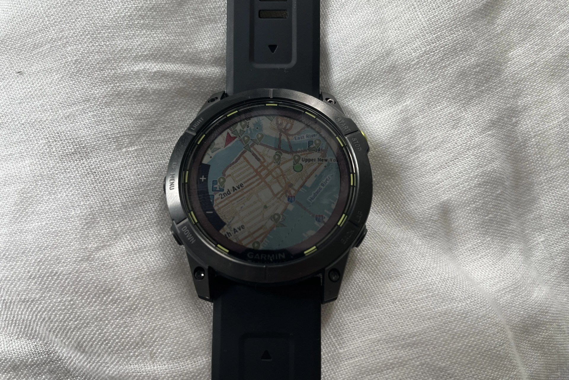 garmin watch map up close