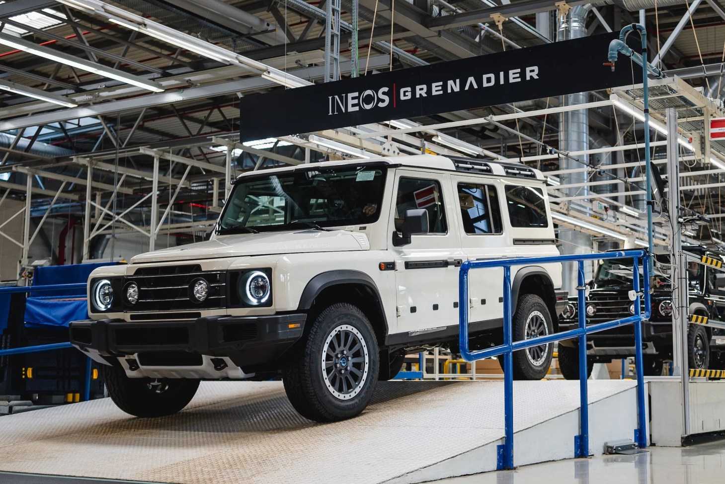 ineos grenadier coming off the production line