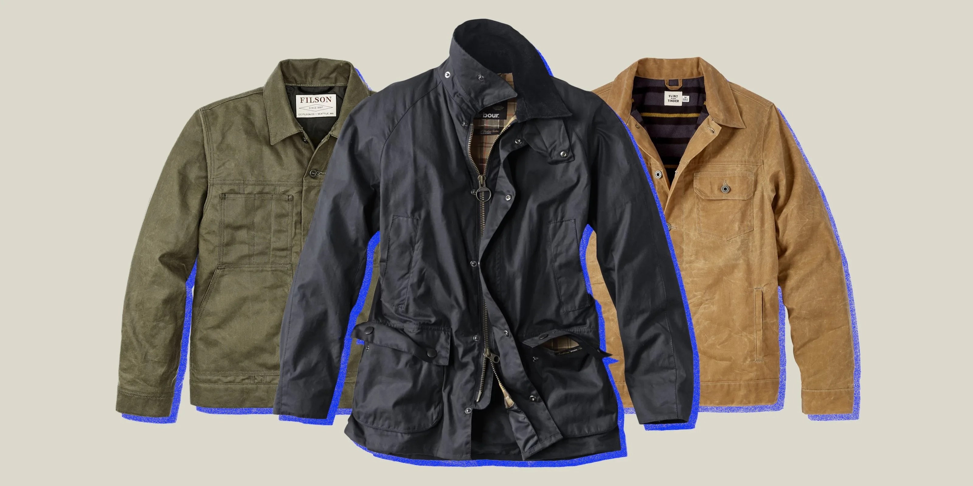 collage of three jackets