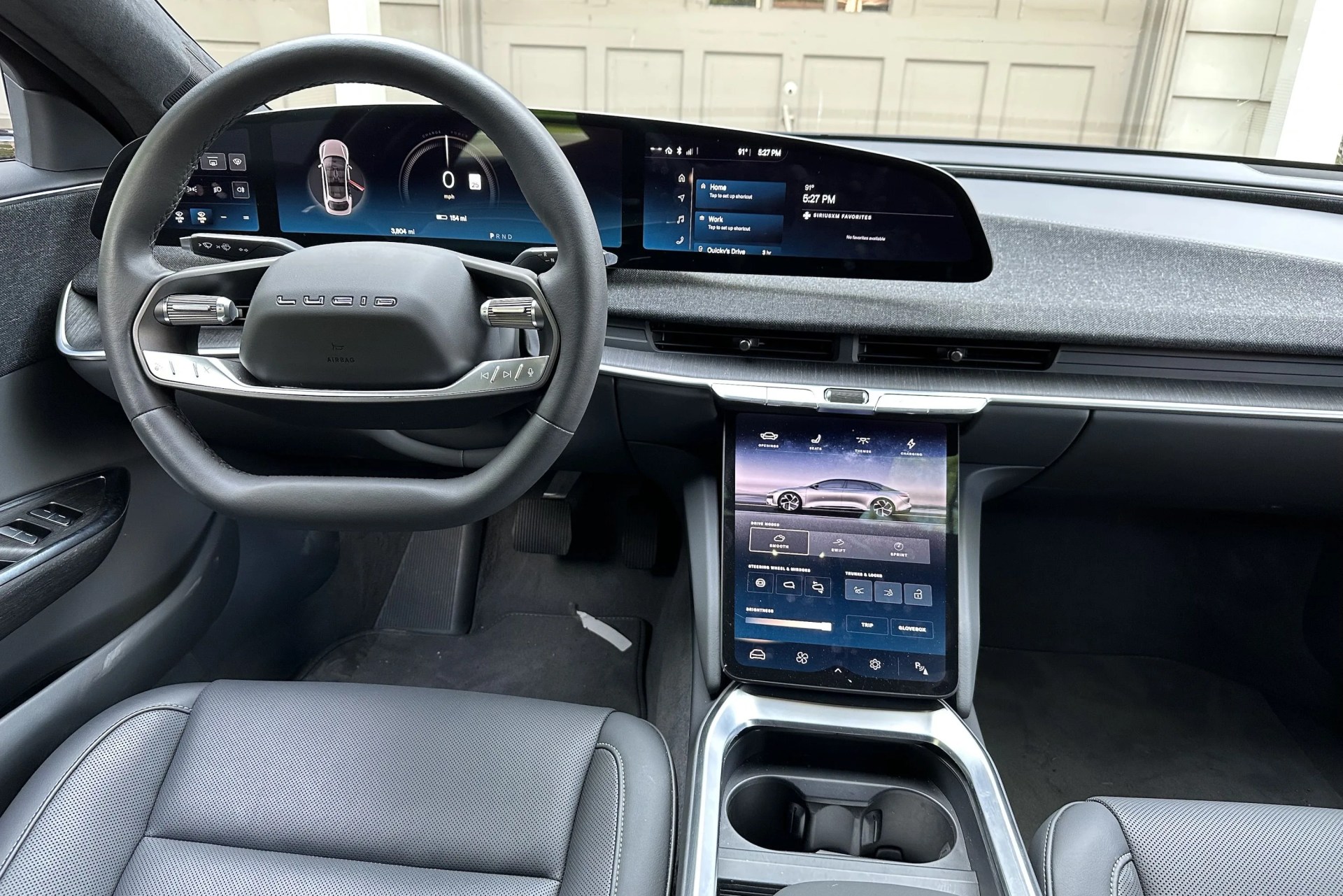 lucid air pure cockpit