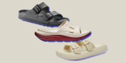 collage of three sandals