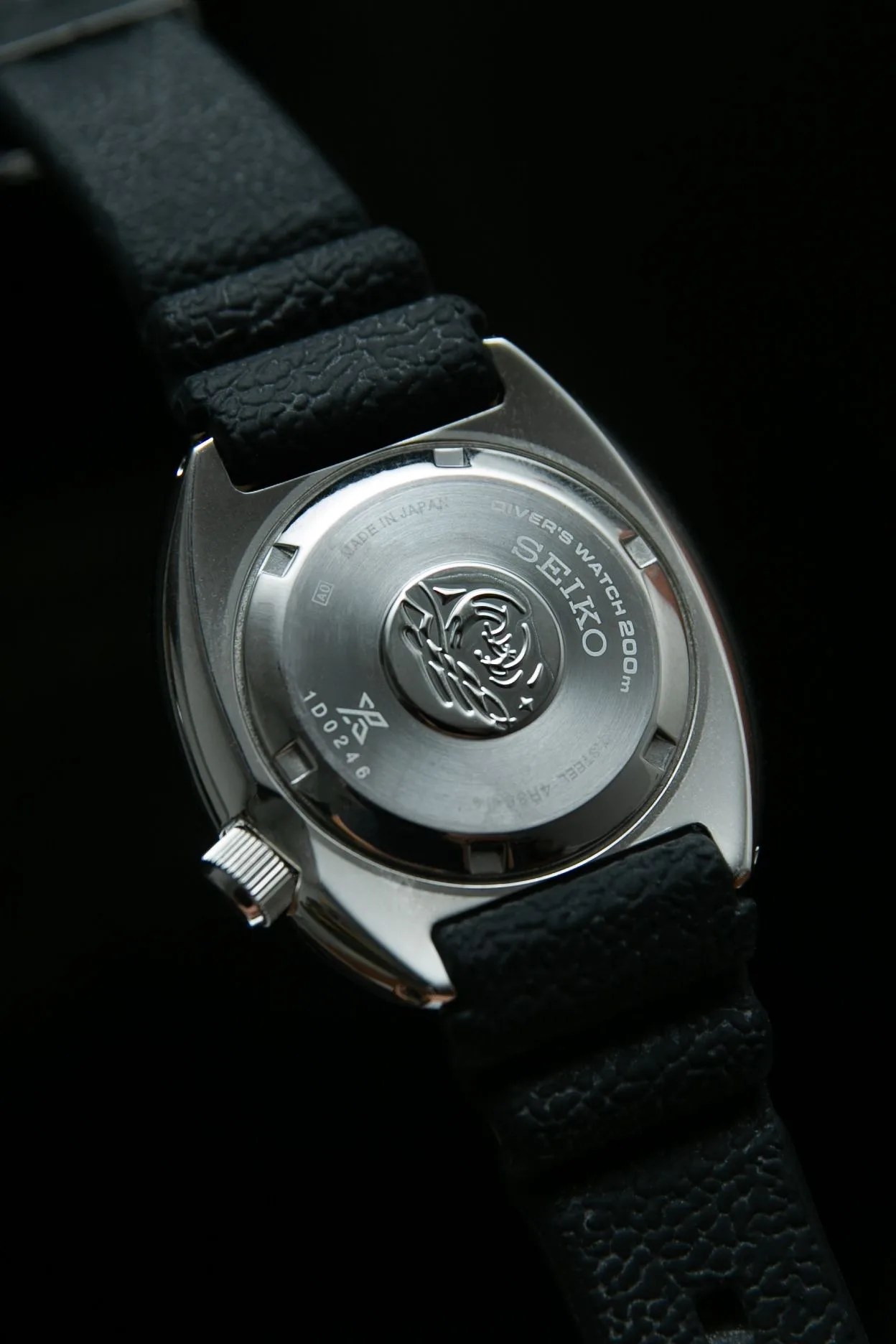 back of the seiko turtle watch