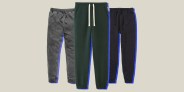 collage of three pairs of sweatpants