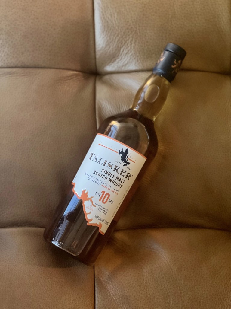 talisker scotch bottle
