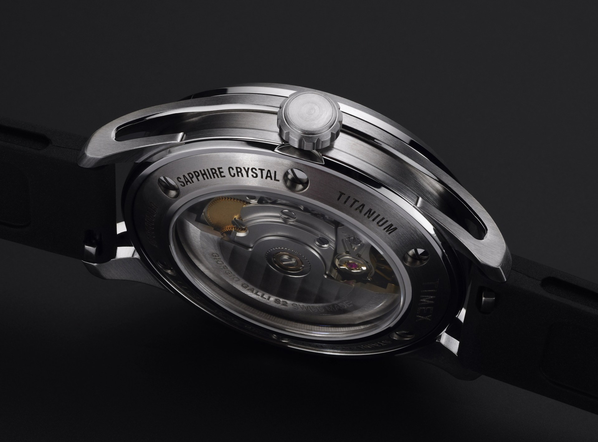 timex watch on its side