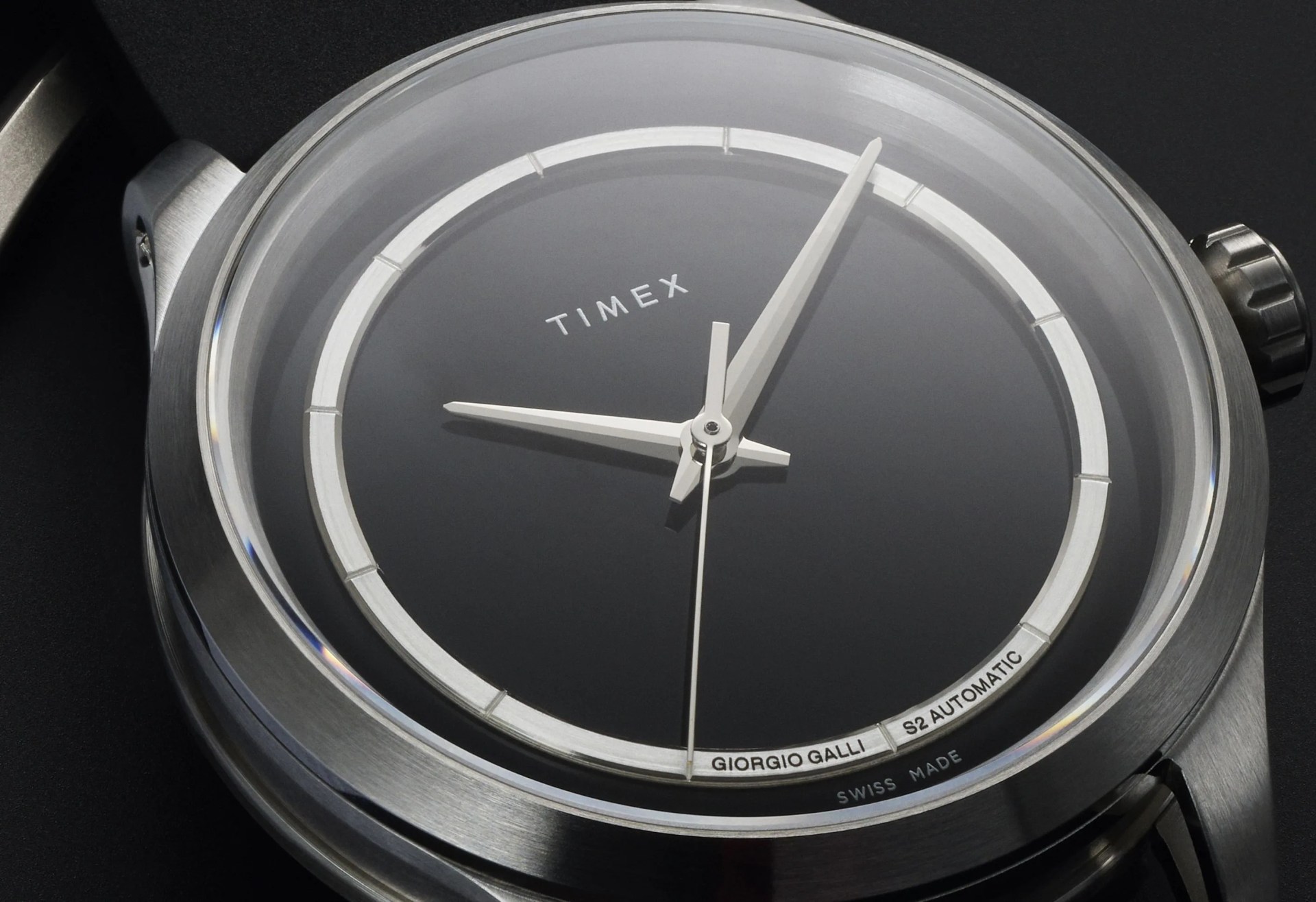 closeup of a watch dial