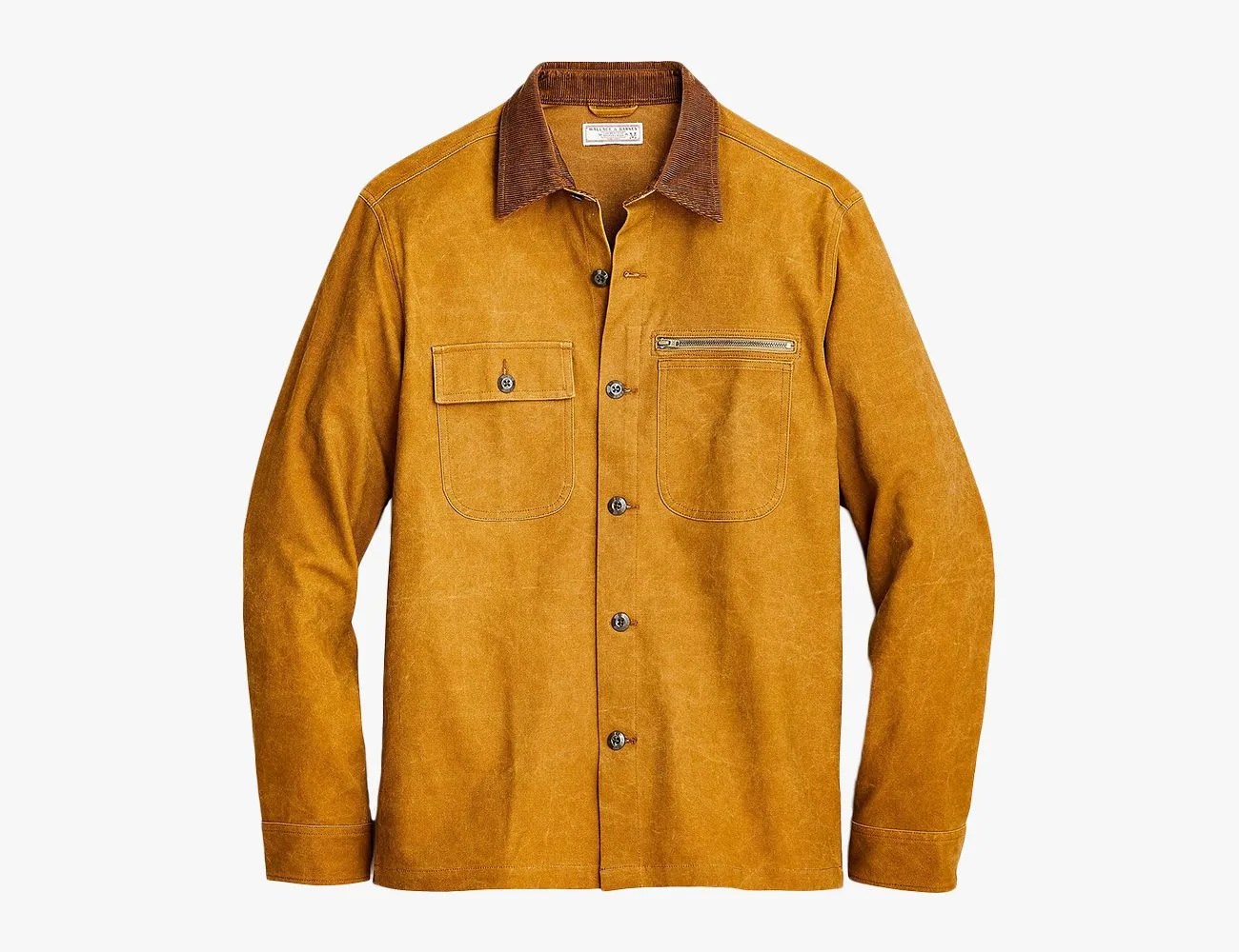 wallace and barnes corduroy collar duck canvas jacket