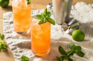 zombie cocktail with rum and mint