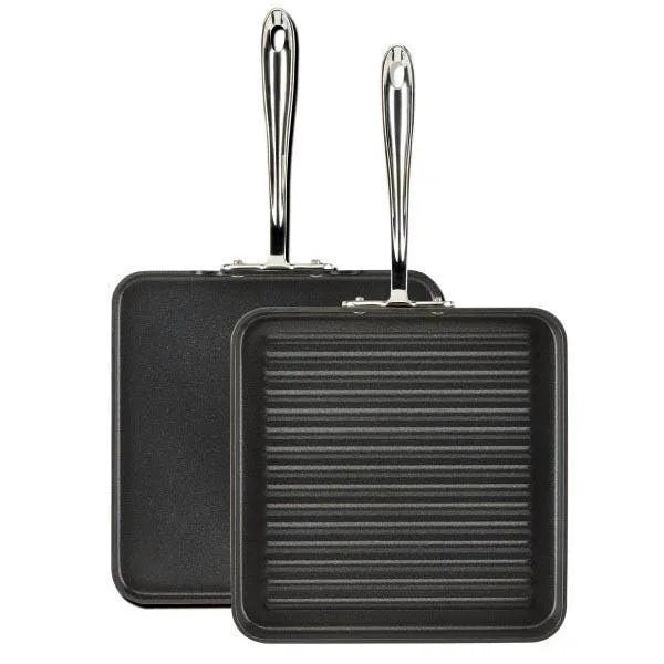 11-Inch Square Grill and Griddle Set / Hard Anodized - Second Quality