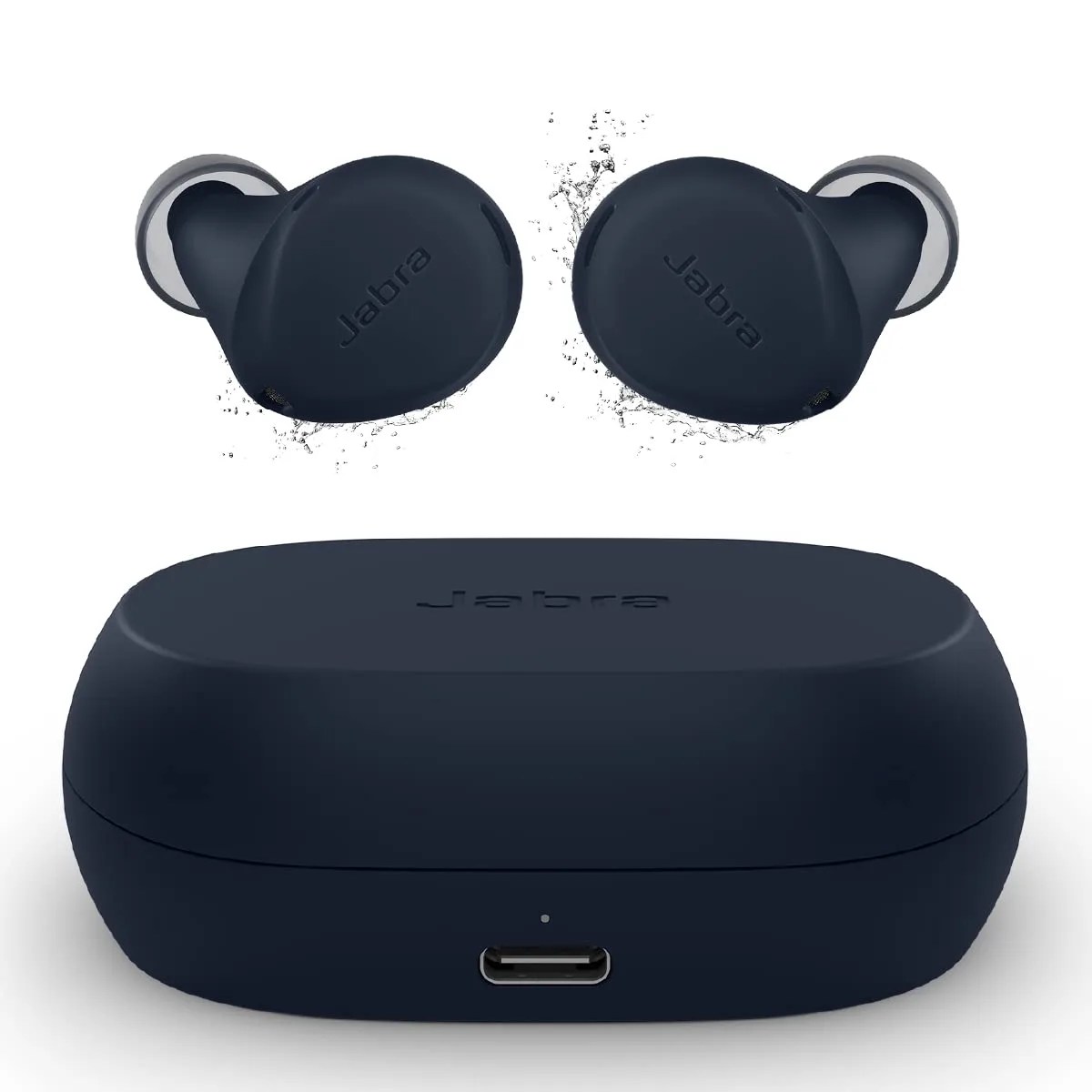 Jabra Elite 7 Active True Wireless— Bluetooth Sports Earbuds Shake Grip for Secure in-Ear Fit — Ultimate Workout Earbuds, Adjustable Active Noise Cancellation, Fast Charging — Navy