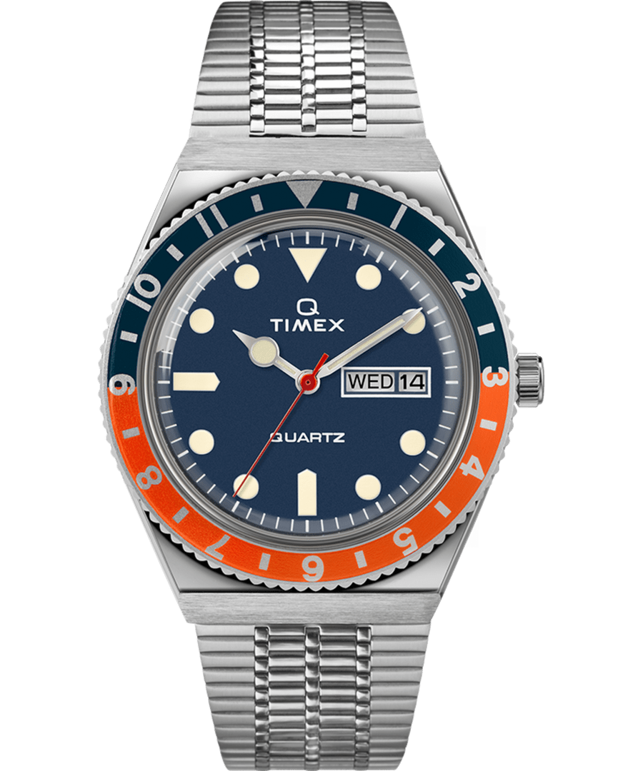 Q Timex Reissue 38mm Stainless Steel Bracelet Watch