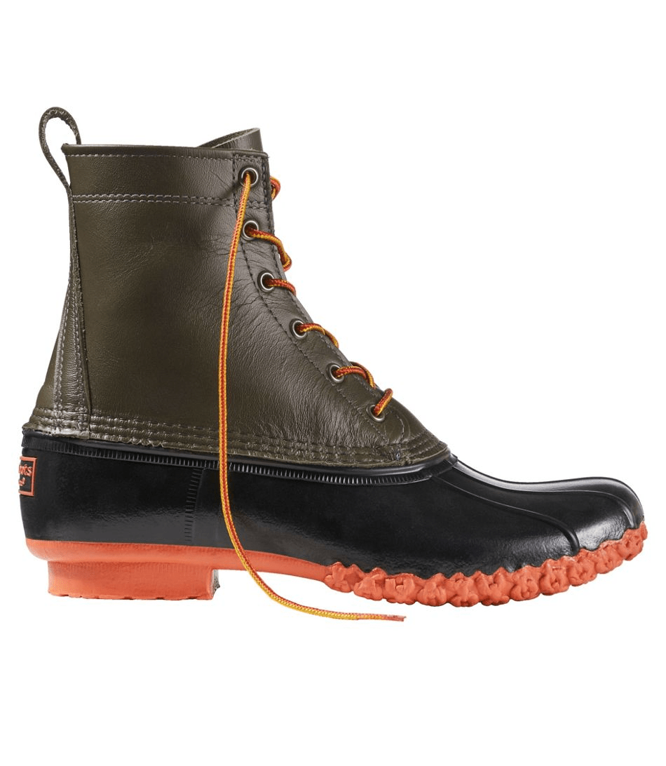 a black leather boot