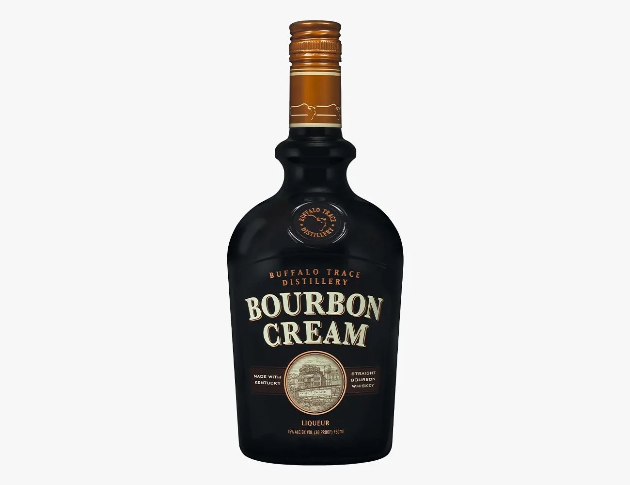 a bottle of bourbon cream