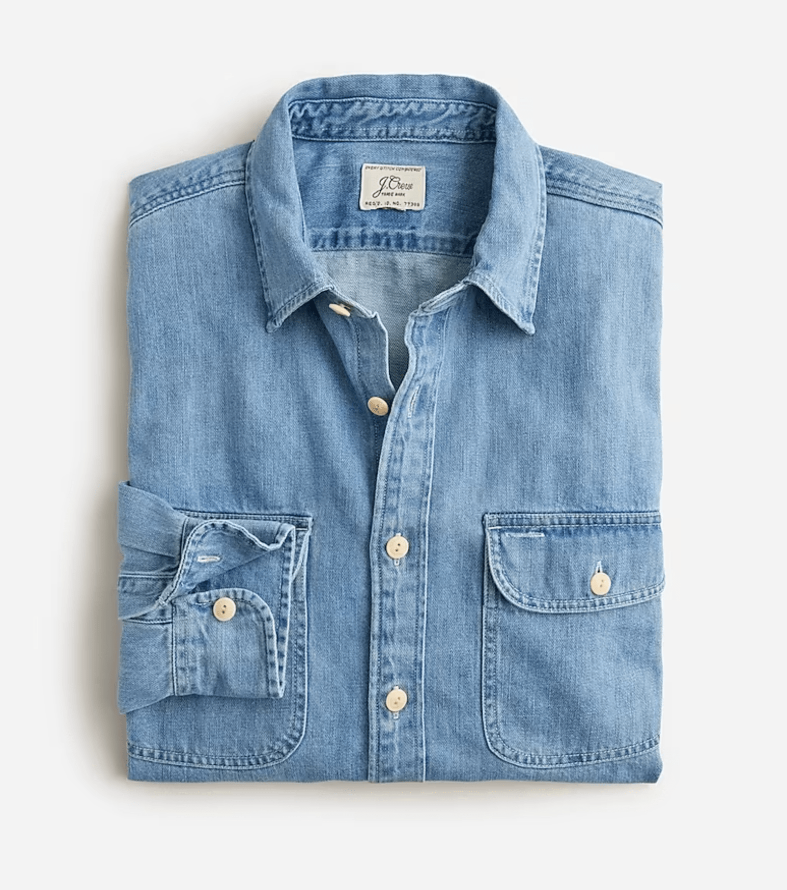 a blue shirt with a white background