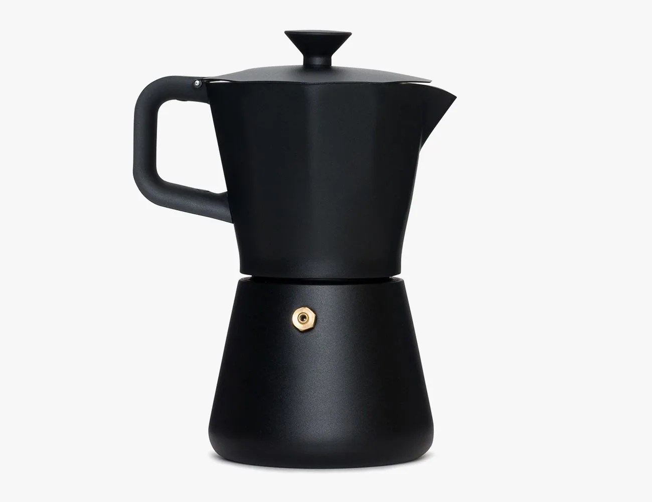 a black coffee pot
