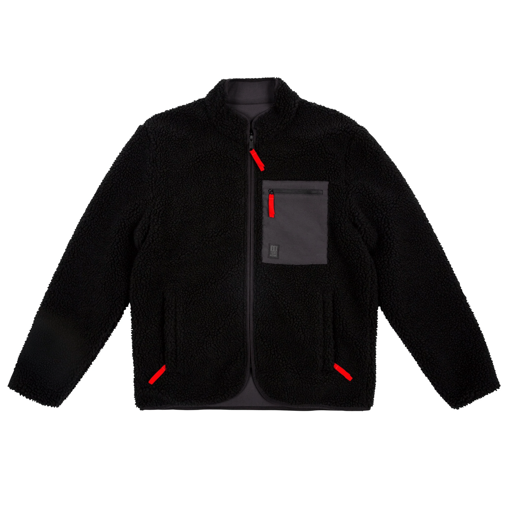 black sherpa jacket