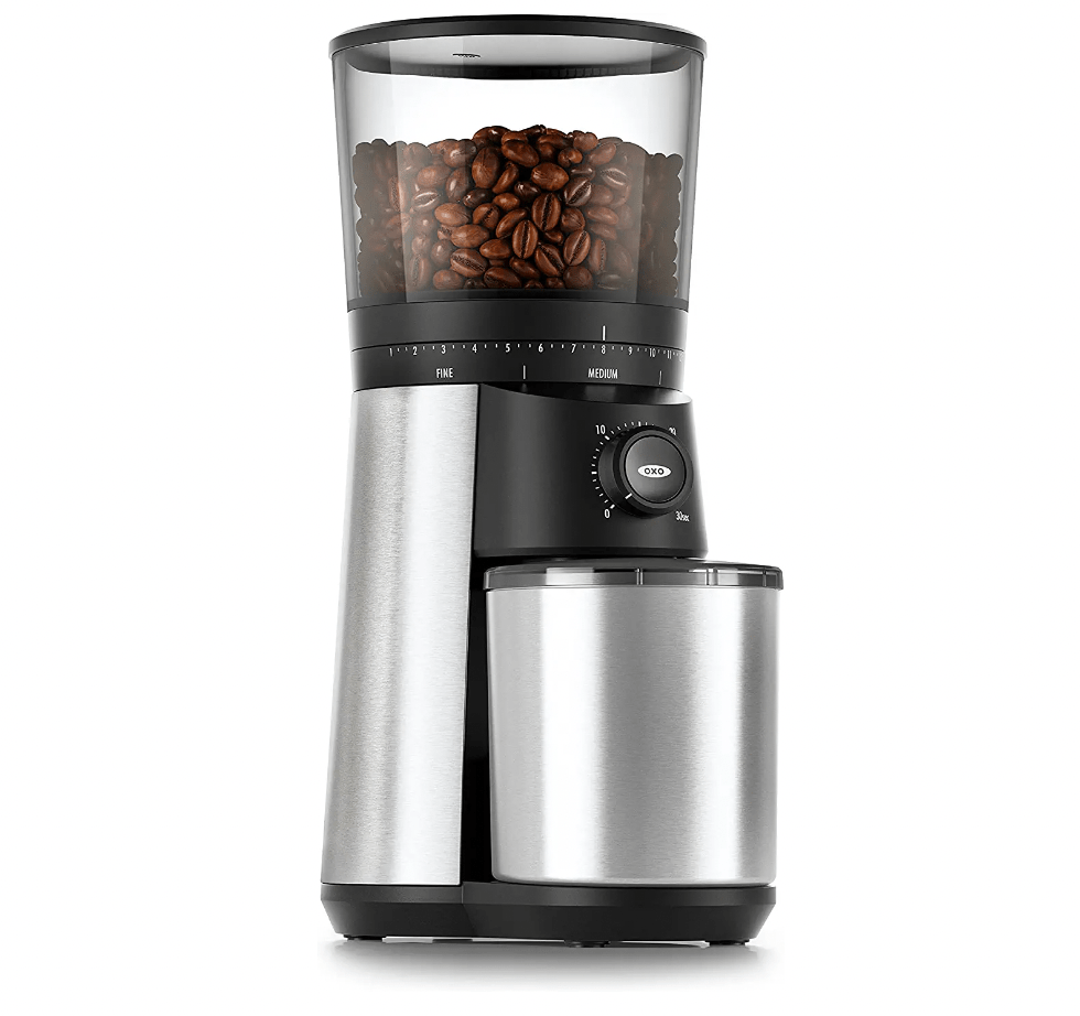 OXO Brew Conical Burr Coffee Grinder , Silver