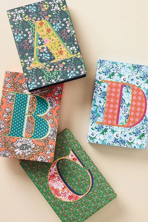 Omari Monogram Journal By Anthropologie in