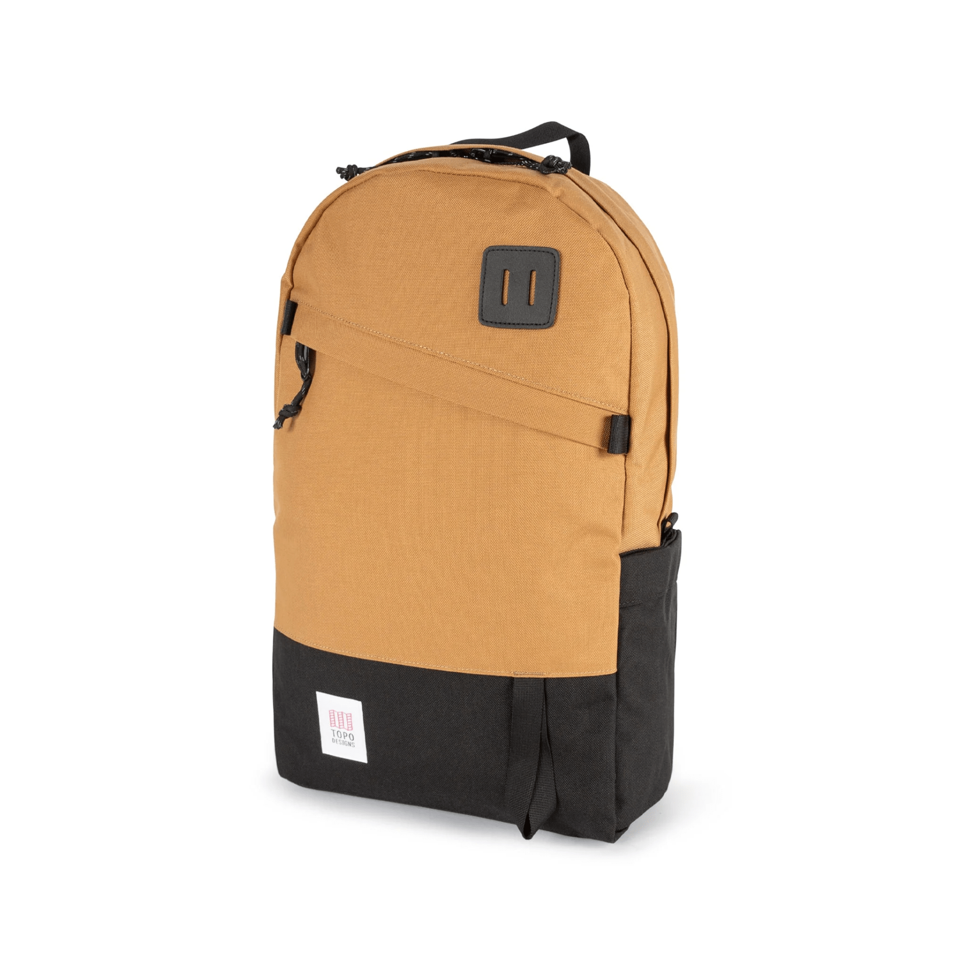 a brown and black backpack